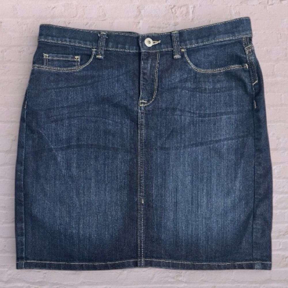 Banana Republic Dark Blue Denim Mini Skirt